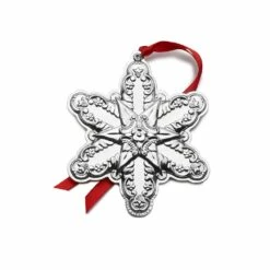 Cheap 🔥 Wallace® Grande Baroque 2022 Sterling Snowflake Ornament 25th Anniversary Edition ⭐