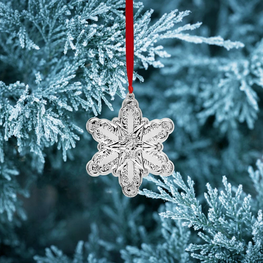 Cheap 🔥 Wallace® Grande Baroque 2022 Sterling Snowflake Ornament 25th Anniversary Edition ⭐ 4 Cheap 🔥 Wallace® Grande Baroque 2022 Sterling Snowflake Ornament 25th Anniversary Edition ⭐ - Image 2