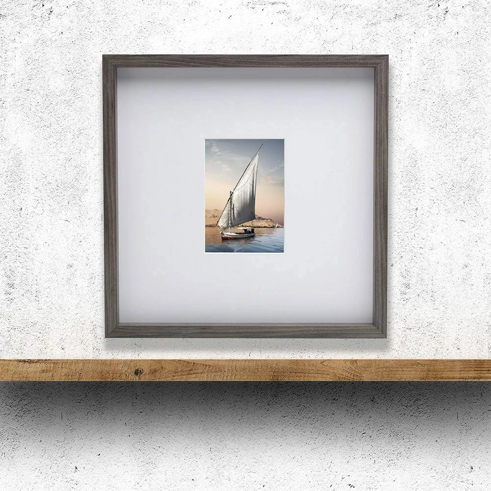 Brand new ✔️ Mikasa® Gray 16 x 16 Gallery Frame, Matted 5 x 7 😍 7 Brand new ✔️ Mikasa® Gray 16 x 16 Gallery Frame, Matted 5 x 7 😍 - Image 5