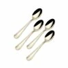 Best deal 🤩 Gourmet Basics® Halston Gold Plated Set of 4 Mini Coffee Spoons 🥰 -Mikasa Sales 2023 halston gold plated set of 4 demitasse mini coffee spoons 5201169 1