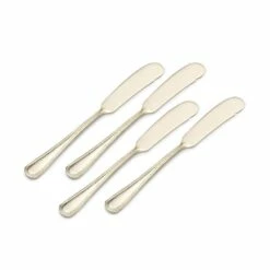 Deals 🔔 Gourmet Basics® Halston Gold Plated Set of 4 Spreaders 😍