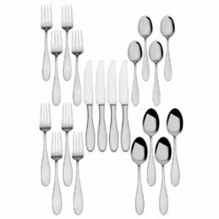 Budget 👍 Mikasa® Hamilton 20 Piece Flatware Set 👏 -Mikasa Sales 2023 hamilton 20 piece flatware set 5112644 5