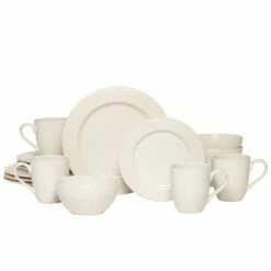 Best Pirce 🔥 Gourmet Basics® Hayes White 16 Piece Dinnerware Set, Service for 4 🤩