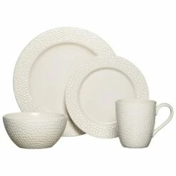 Best Pirce 🔥 Gourmet Basics® Hayes White 16 Piece Dinnerware Set, Service for 4 🤩 -Mikasa Sales 2023 hayes white 16 piece dinnerware set service for 4 5142715 4