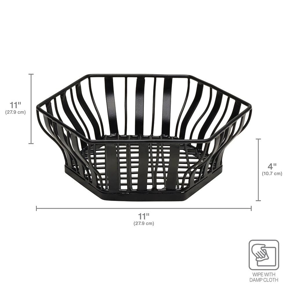 Buy 😉 Gourmet Basics® Hex Centerpiece Fruit Storage Basket 👏 7 Buy 😉 Gourmet Basics® Hex Centerpiece Fruit Storage Basket 👏 - Image 5