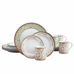 Best Pirce 🔔 Mikasa® Holiday Traditions Dinnerware Set with Mugs 😀 -Mikasa Sales 2023 holiday traditions dinnerware set with mugs K85185024 6