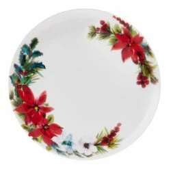 Best Pirce 🛒 Mikasa® Hope Joy Poinsettia 16 Piece Dinnerware Set, Service for 4 ✔️ -Mikasa Sales 2023 hope and joy 16 piece dinnerware set service for 4 5287836 5