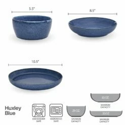 Best Pirce 😉 Mikasa® Huxley Blue 9 Piece Dinnerware Bowl Set, Service for 3 🔔 -Mikasa Sales 2023 huxley blue 9 piece dinnerware bowl set service for 3 5296553 4