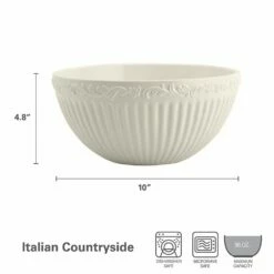 Brand new ⭐ Mikasa® Italian Countryside® 10 Inch Serve Bowl 🎁 -Mikasa Sales 2023 italian countryside 10 inch serve bowl 5085633 4