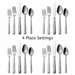 New 🌟 Mikasa® Italian Countryside® 20 Piece Flatware Set, Service for 4 👏 -Mikasa Sales 2023 italian countryside 20 piece flatware set service for 4 5100239 3