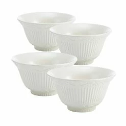 Deals 🔥 Mikasa® Italian Countryside® Set of 4 Footed Flared Soup Cereal Bowls 😉