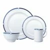 Promo 🔥 Mikasa® Jet Set Blue Dinnerware Set 💯