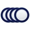Deals ❤️ Mikasa® Jet Set Blue Set of 4 Accent Dinner Plates 😀