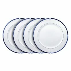 Deals 😉 Mikasa® Jet Set Blue Set of 4 Dinner Plates 👍