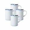 Best Sale 🎉 Mikasa® Jet Set Blue Set of 4 Mugs 🎉 -Mikasa Sales 2023 jet set blue set of 4 mugs K45171348 1