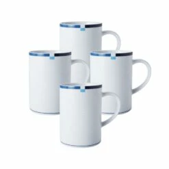 Best Sale 🎉 Mikasa® Jet Set Blue Set of 4 Mugs 🎉
