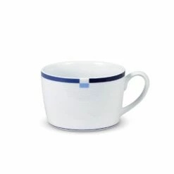Flash Sale 🤩 Mikasa® Jet Set Blue Set of 4 Tea Cups and Saucers 👏 -Mikasa Sales 2023 jet set blue set of 4 tea cups and saucers K85132194 4