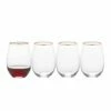Cheap 🥰 Mikasa® Julie Gold Set of 4 Stemless Wine Glasses 🔥 -Mikasa Sales 2023 julie gold set of 4 stemless wine glasses 5289861 1