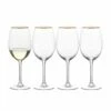 Promo 🤩 Mikasa® Julie Gold Set of 4 White Wine Glasses 🥰 -Mikasa Sales 2023 julie gold set of 4 white wine glasses 5289855 1