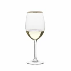 Promo 🤩 Mikasa® Julie Gold Set of 4 White Wine Glasses 🥰 -Mikasa Sales 2023 julie gold set of 4 white wine glasses 5289855 3
