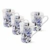 Brand new 🌟 Mikasa® Kaia Platinum Set of 4 Mugs 🔥
