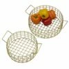 Top 10 ✨ Gourmet Basics® Kendall Set Of 2 Gold Centerpiece Baskets 😍 -Mikasa Sales 2023 kendall set of 2 gold centerpiece baskets 5286830 1