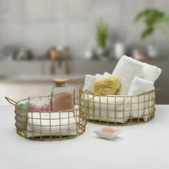 Top 10 ✨ Gourmet Basics® Kendall Set Of 2 Gold Centerpiece Baskets 😍 9 Top 10 ✨ Gourmet Basics® Kendall Set Of 2 Gold Centerpiece Baskets 😍 -Mikasa Sales 2023 kendall set of 2 gold centerpiece baskets 5286830 3