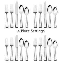 Best deal 🌟 Mikasa® Kirkland 20 Piece Flatware Set, Service for 4 ❤️ -Mikasa Sales 2023 kirkland 20 piece flatware set service for 4 5256533 2