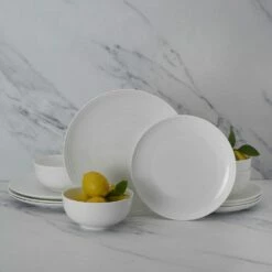 Discount ✨ Mikasa® Kyler 12 Piece Dinnerware Set, Service for 4 🧨 -Mikasa Sales 2023 kyler 12 piece dinnerware set service for 4 5293365 3