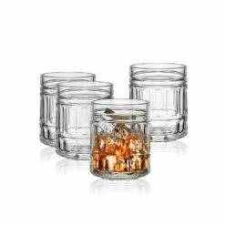 Cheap 😀 Mikasa® Lawrence Set of 4 Double Old Fashioned Whiskey Glasses 🎉
