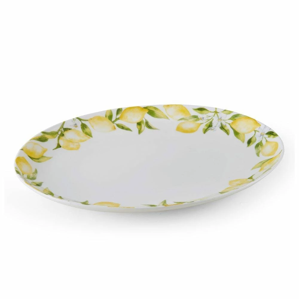 Discount 👍 Mikasa® Lemons Oval Serving Platter, 14 Inch 🤩 3 Discount 👍 Mikasa® Lemons Oval Serving Platter, 14 Inch 🤩