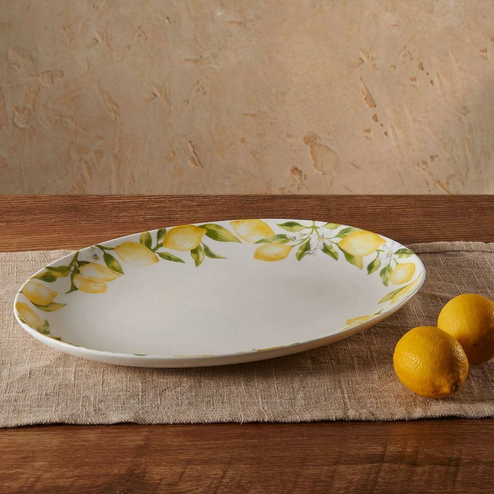 Discount 👍 Mikasa® Lemons Oval Serving Platter, 14 Inch 🤩 4 Discount 👍 Mikasa® Lemons Oval Serving Platter, 14 Inch 🤩 - Image 2