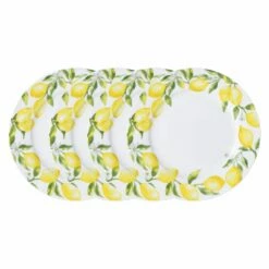 Budget 😀 Mikasa® Lemons Set of 4 Dinner Plates 😀