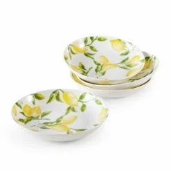 Coupon 🎁 Mikasa® Lemons Set of 4 Pasta Bowls ⌛