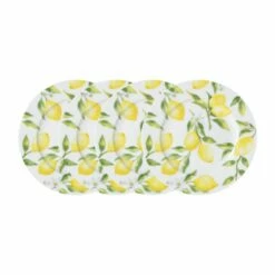 Budget ⭐ Mikasa® Lemons Set of 4 Salad Plates ❤️