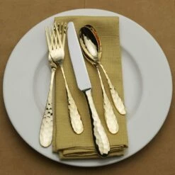 Best deal 🛒 Mikasa® Lilah Gold Plated 20 Piece Flatware Set, Service for 4 🎁 -Mikasa Sales 2023 lilah gold plated 20 piece flatware set service for 4 5216524 3