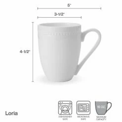 Wholesale ❤️ Mikasa® Loria Set of 4 Mugs ⭐ -Mikasa Sales 2023 loria set of 4 mugs K45291603 4