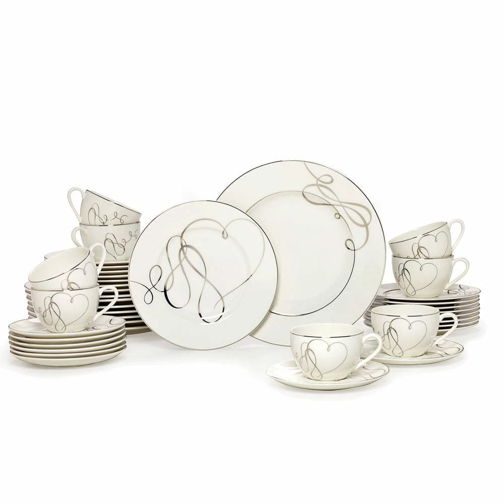 Top 10 💯 Mikasa® Love Story 40 Piece Dinnerware Set, Service for 8 🔔 3 Top 10 💯 Mikasa® Love Story 40 Piece Dinnerware Set, Service for 8 🔔