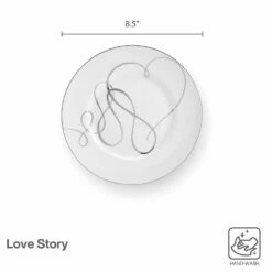 Brand new 🧨 Mikasa® Love Story Set of 4 Salad Plates 🎉 -Mikasa Sales 2023 love story set of 4 salad plates 5293351 4