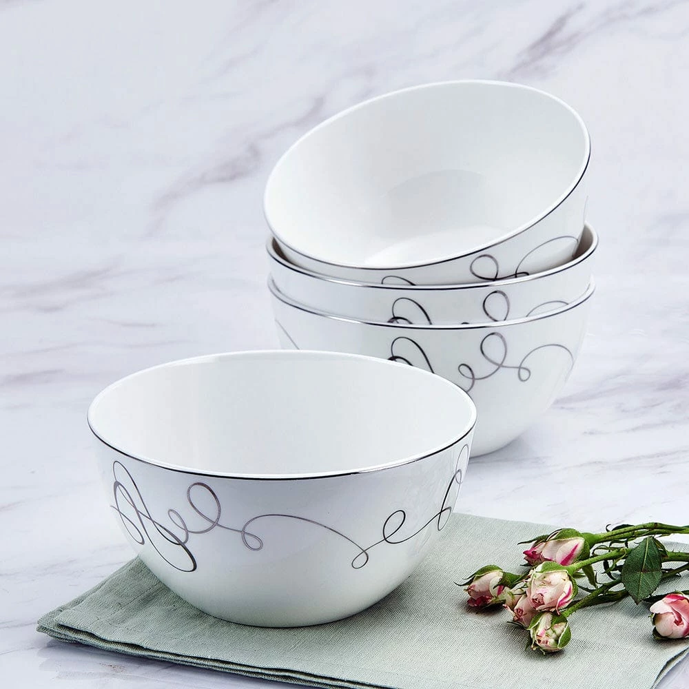 Budget 🥰 Mikasa® Love Story Set of 4 All Purpose Bowls 😍 4 Budget 🥰 Mikasa® Love Story Set of 4 All Purpose Bowls 😍 - Image 2