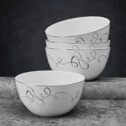Budget 🥰 Mikasa® Love Story Set of 4 All Purpose Bowls 😍 9 Budget 🥰 Mikasa® Love Story Set of 4 All Purpose Bowls 😍 -Mikasa Sales 2023 love story set of 4 soup cereal bowls 5293352 3