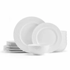 Buy 🧨 Mikasa® Love Story White 18 Piece Dinnerware Set, Service for 6 🔔