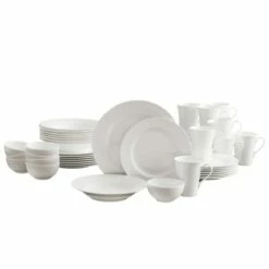 Best reviews of 🔔 Mikasa® Lucerne White 40 Piece Dinnerware Set, Service for 8 💯