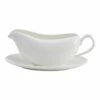 Budget 👏 Mikasa® Lucerne White Gravy Boat with Saucer 😀 -Mikasa Sales 2023 lucerne white gravy boat with saucer 5224428 1