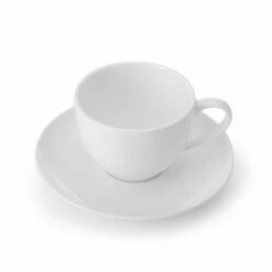 Best Sale ⭐ Mikasa® Lucerne White Tea Cup and Saucer ✨
