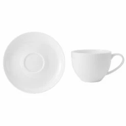 Best Sale ⭐ Mikasa® Lucerne White Tea Cup and Saucer ✨ -Mikasa Sales 2023 lucerne white tea cup and saucer 5292752 2