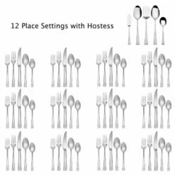 Best Pirce ✨ Mikasa® Lucia 65 Piece Flatware Set, Service for 12 ✔️ -Mikasa Sales 2023 lucia 65 piece flatware set service for 12 5098721 2