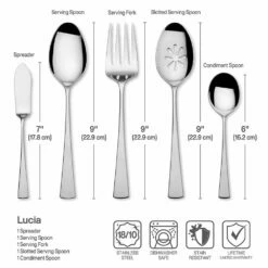 Best Pirce ✨ Mikasa® Lucia 65 Piece Flatware Set, Service for 12 ✔️ -Mikasa Sales 2023 lucia 65 piece flatware set service for 12 5098721 9