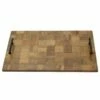 New 🛒 Gourmet Basics® Mango Wood Checkered Serve Tray, 21 Inch ⭐ -Mikasa Sales 2023 mango wood checkered serve tray 21 inch 5274633 1
