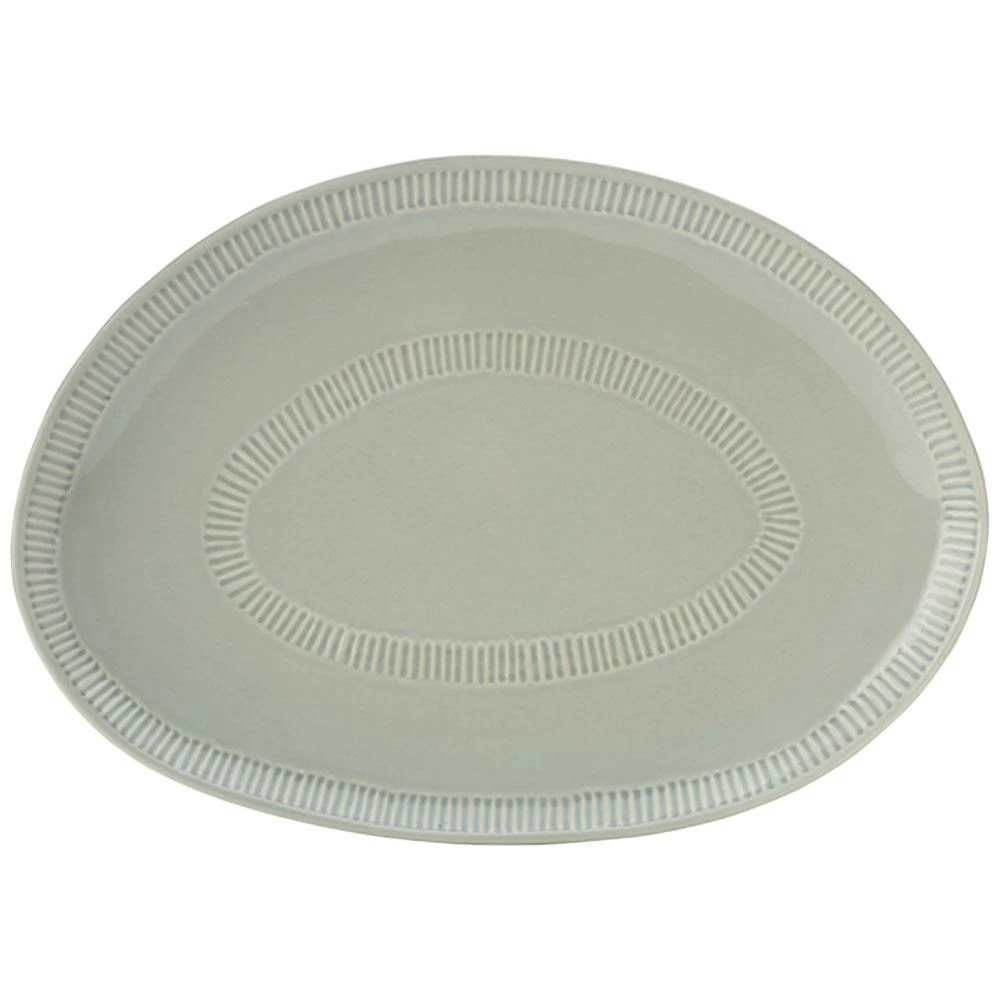 Best Pirce 😉 Mikasa® Marbella Grey Oval Platter ❤️ 3 Best Pirce 😉 Mikasa® Marbella Grey Oval Platter ❤️